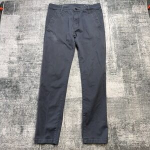 G Star Raw Pants Mens 34x34 (33x32) Gray Bronson 2.0 Slim Chino Stretch Twill